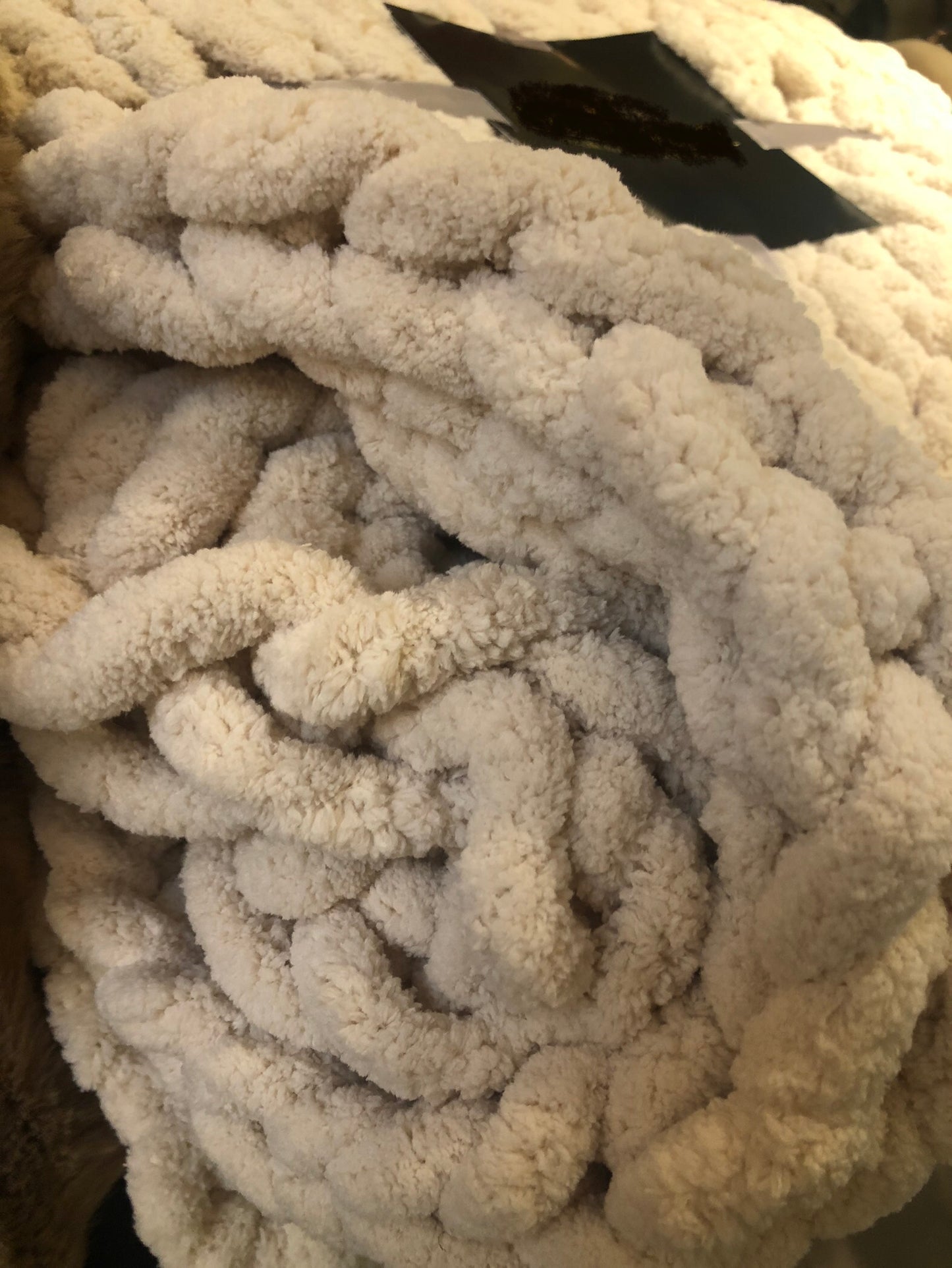 Knitted Plaid crème