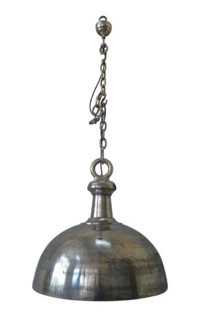 Industriële hanglamp ruw aluminium