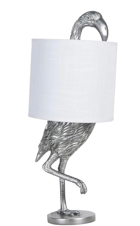 Tafellamp flamingo met kap