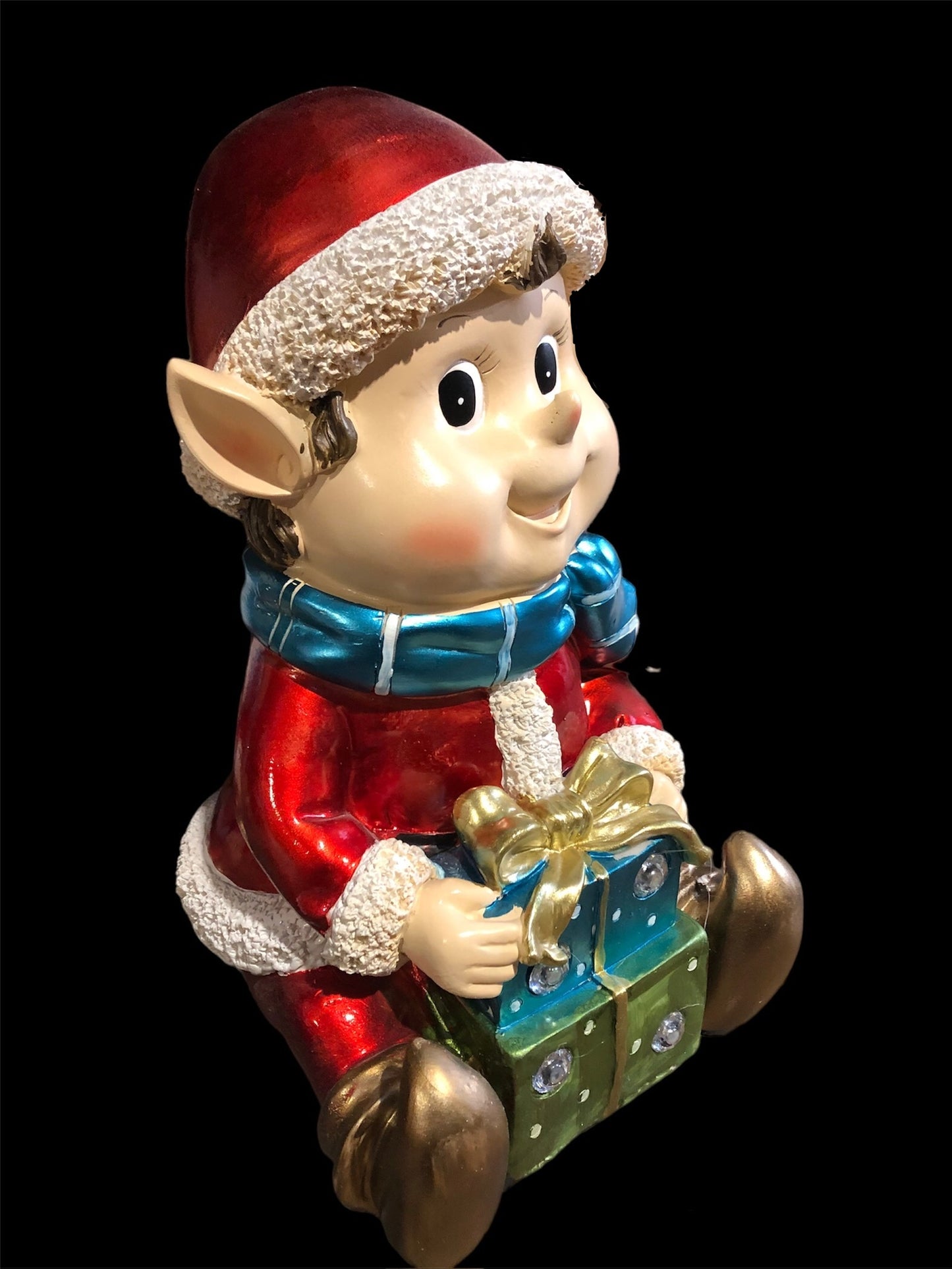Kerstfiguur Elfje zittend