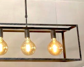 Industriële rechthoekige plafondlamp Aquarius