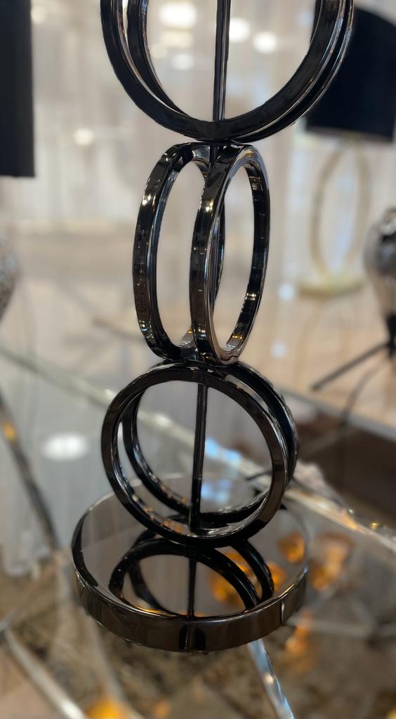 Tafellamp 3 ringen nikkel