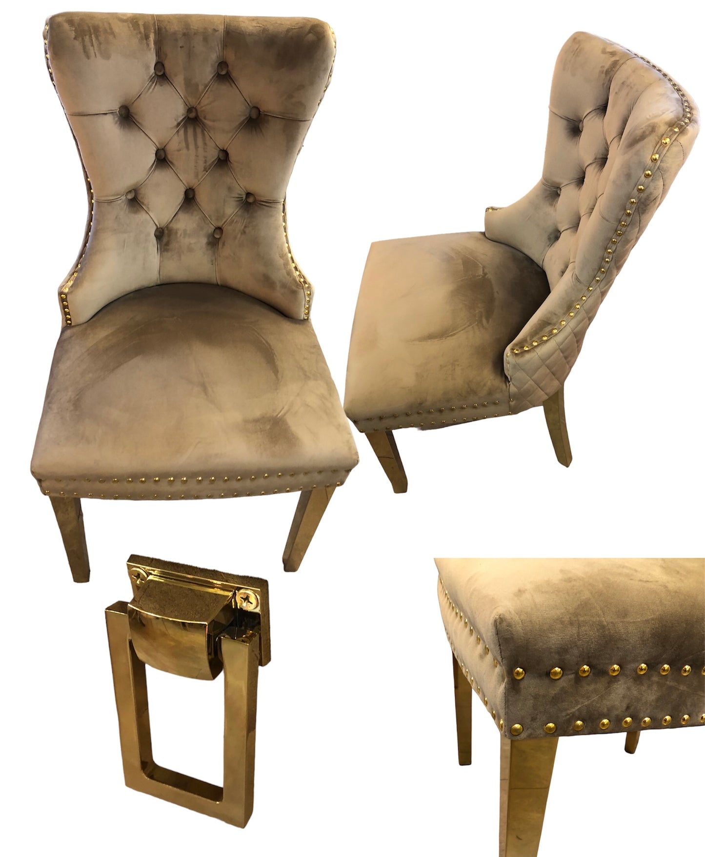 Eetkamerstoel London crème(taupe) nummer 1