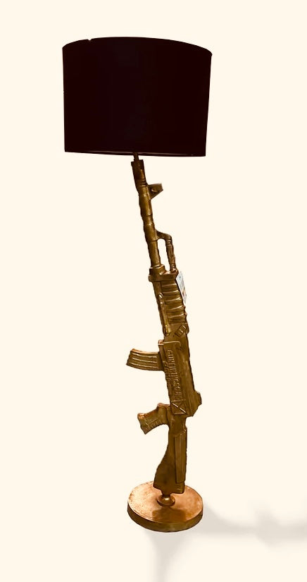Vloerlamp Kalashnikov goud