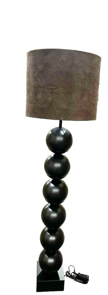 Vloerlamp 5 ballen zwart/mat