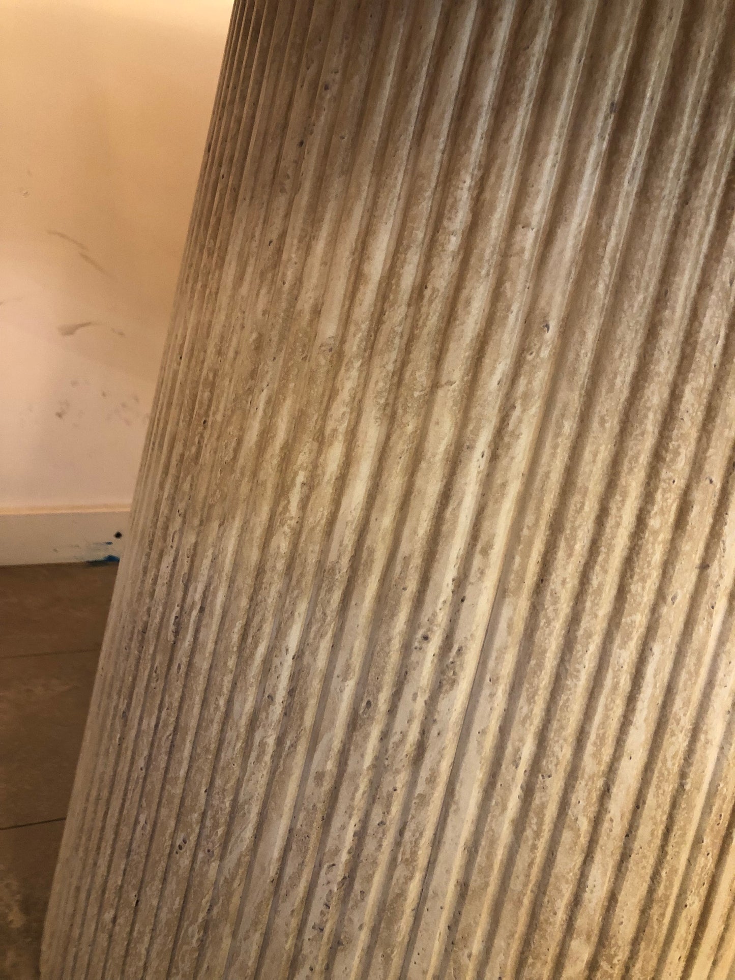 Travertine oval tafel 180cm