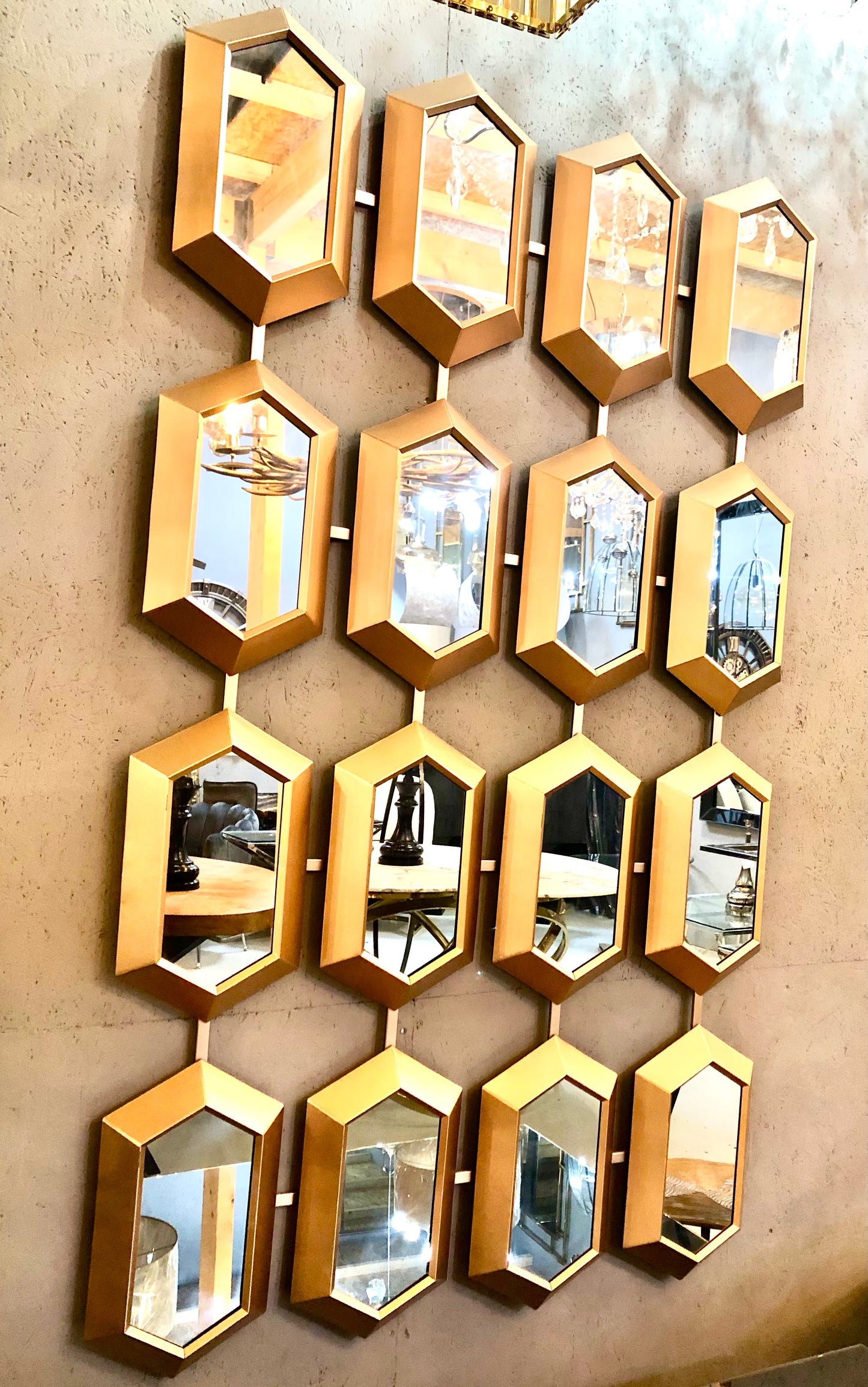 Design spiegel gold
