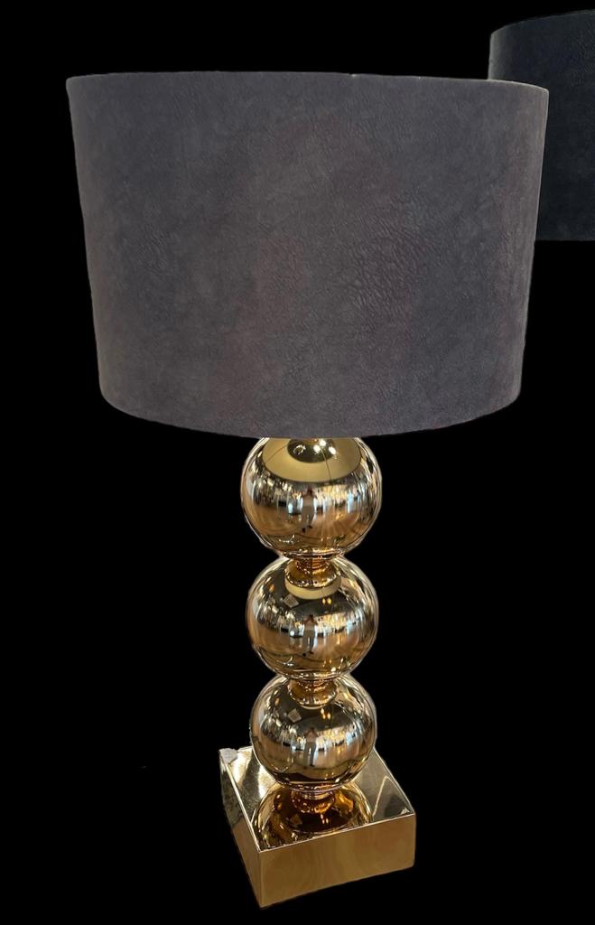 Tafellamp 3 bollen goud