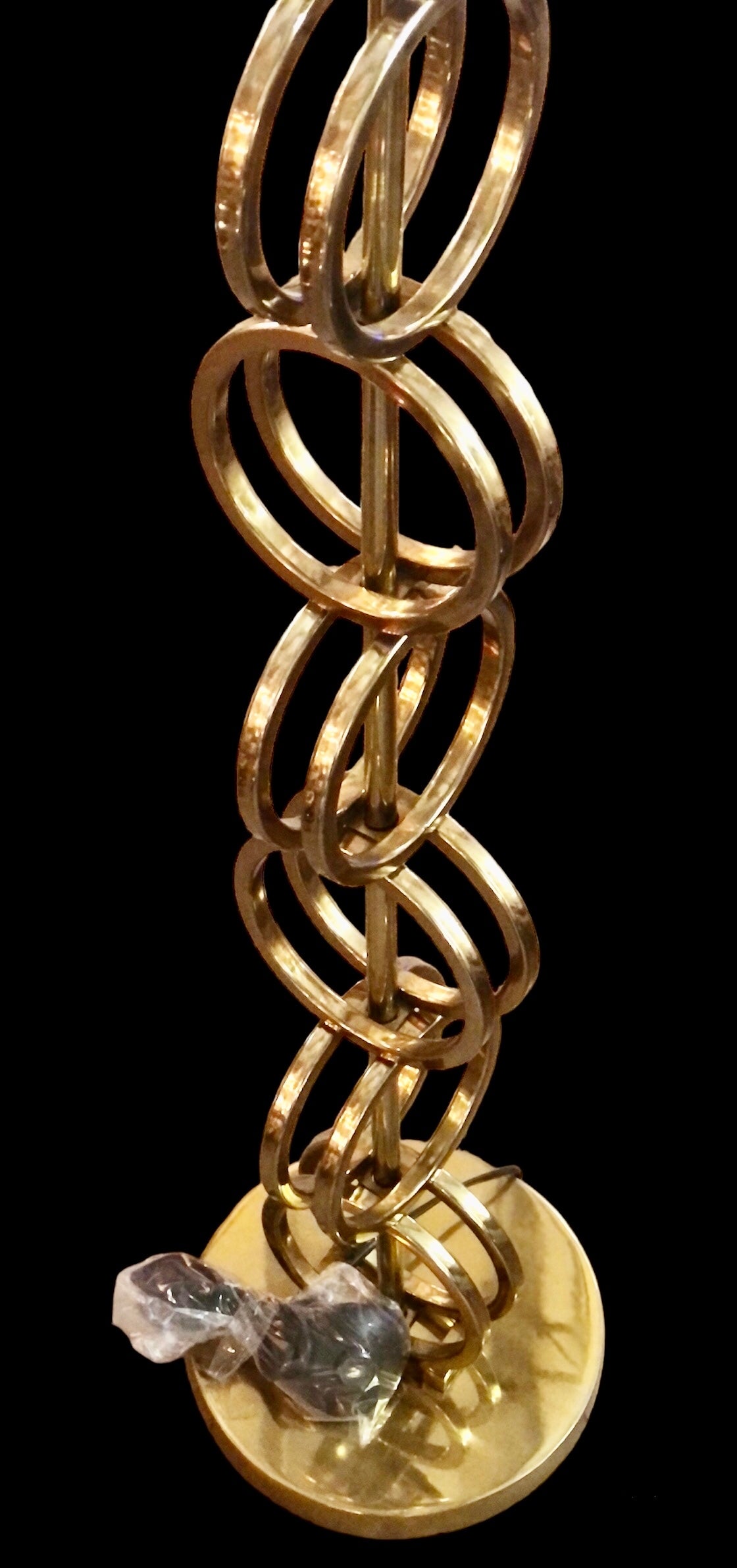 Vloerlamp gouden ringen