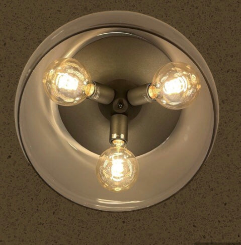 Plafondlamp Smokey half
