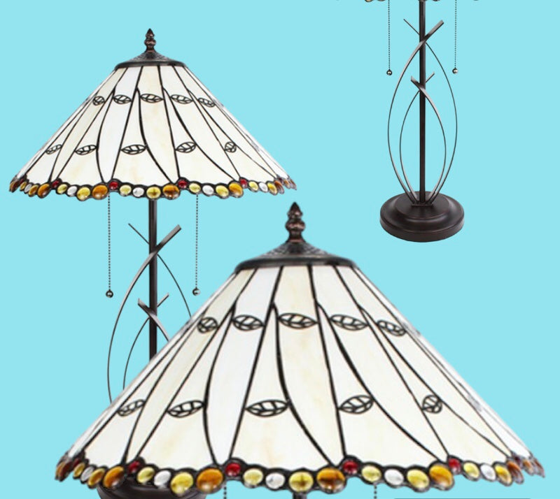 Tafellamp Tiffany beige
