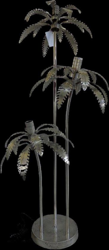 Palm vloerlamp ruw aluminium