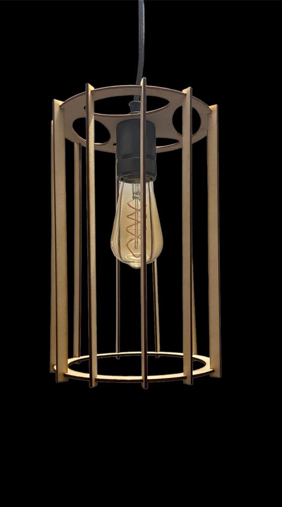Liefst met hout hanglamp