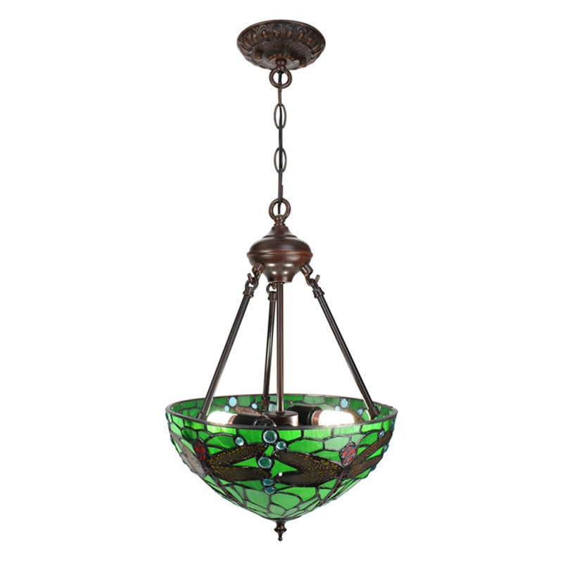 Hanglamp Tiffany libellen groen