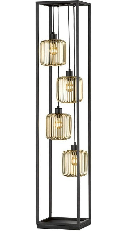 Industrieel vloerlamp 4 streepjes ballen