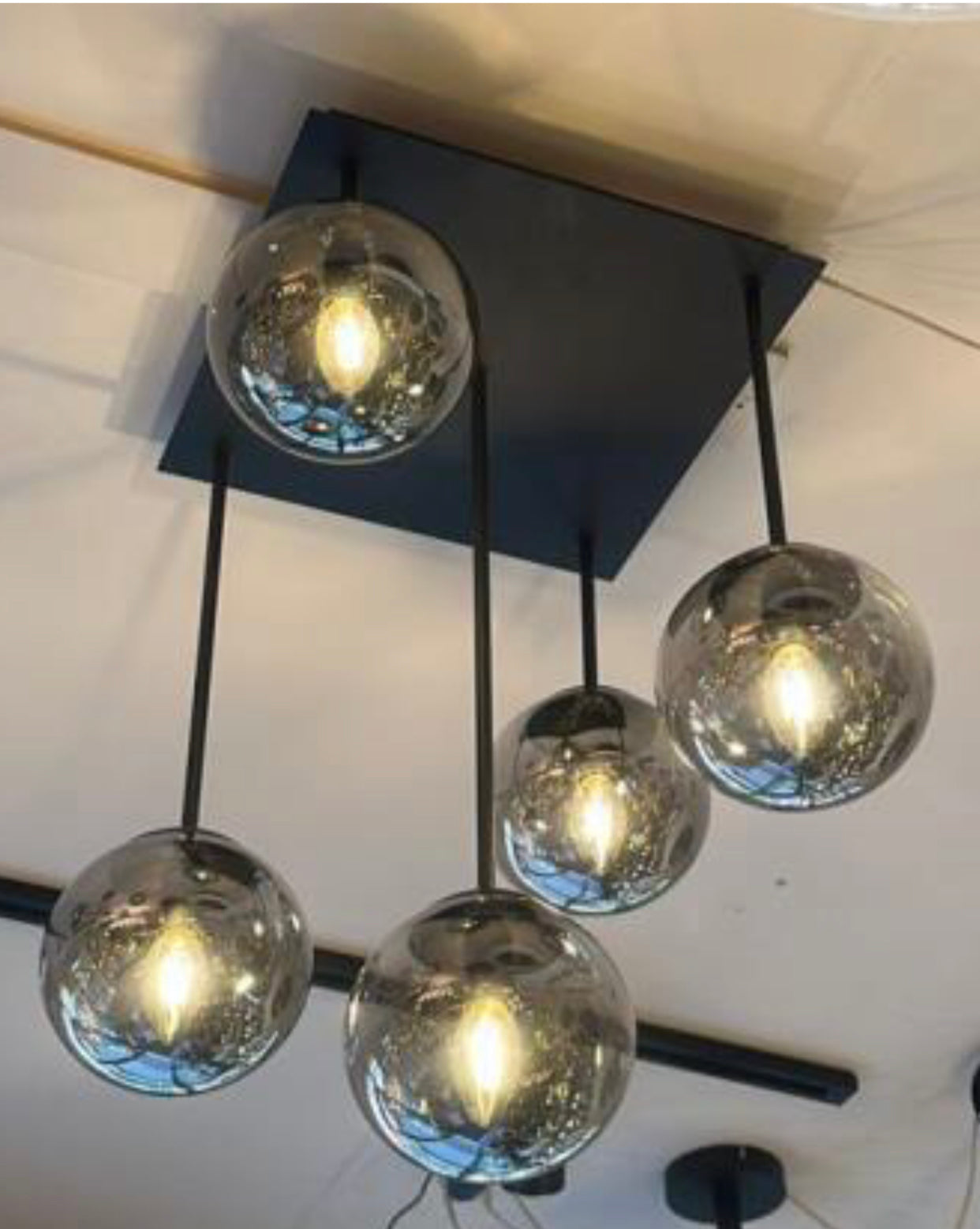 Plafondlamp 5 lampen