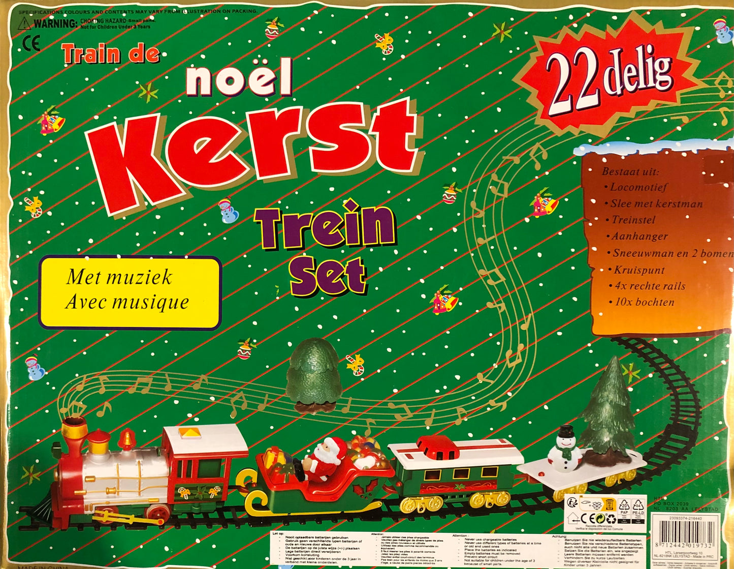 Kersttrein 22-delig