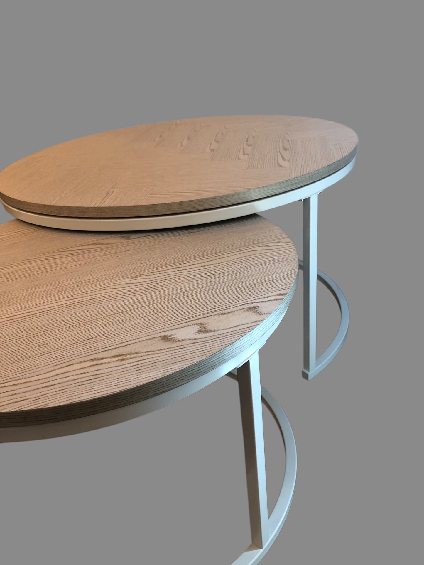 Salontafel Dublo visgraat zwart met zwart (set)