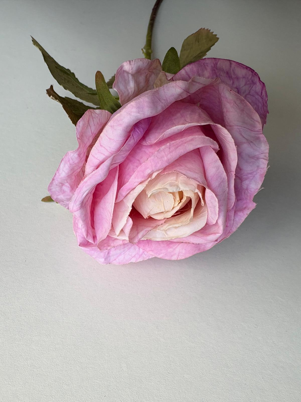 Luxe Roos halfopen XL 66x8cm roze (nummer 3)