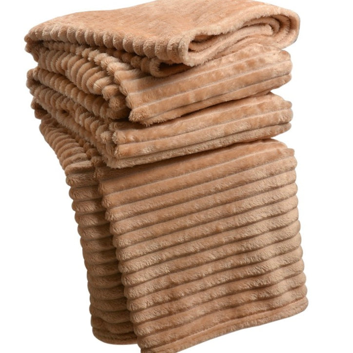 Zachte Plaid beige 180x200cm