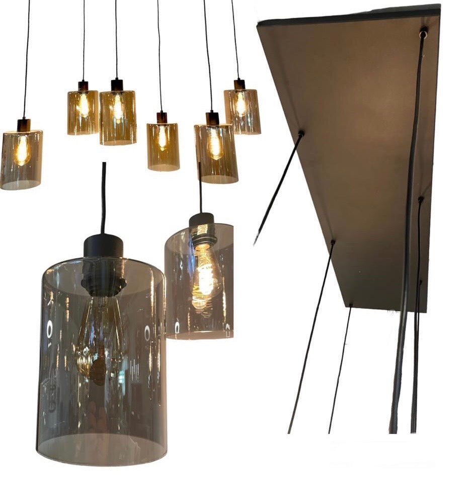 Hanglamp smokey glas