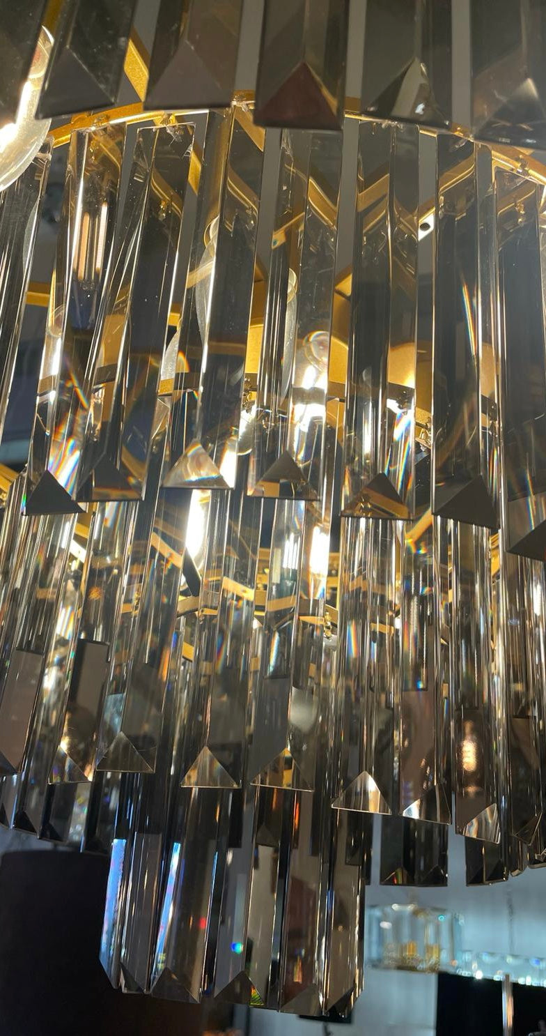 Design smokey kristallen kroonluchter Ø60