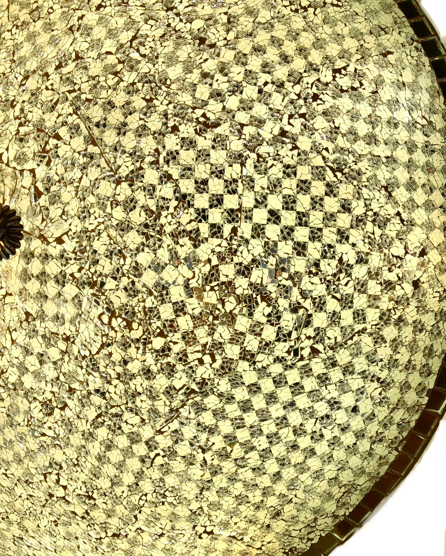 Plafondlamp mozaïek Ø80
