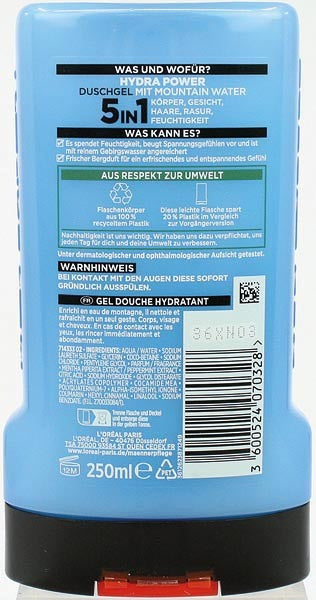 L'Oreal Men Expert Douche 250ml Hydra Power