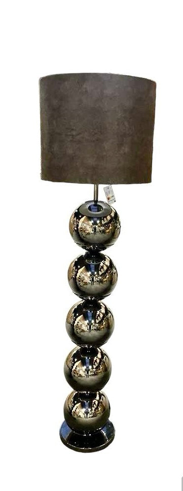Vloerlamp 5 ballen zwart