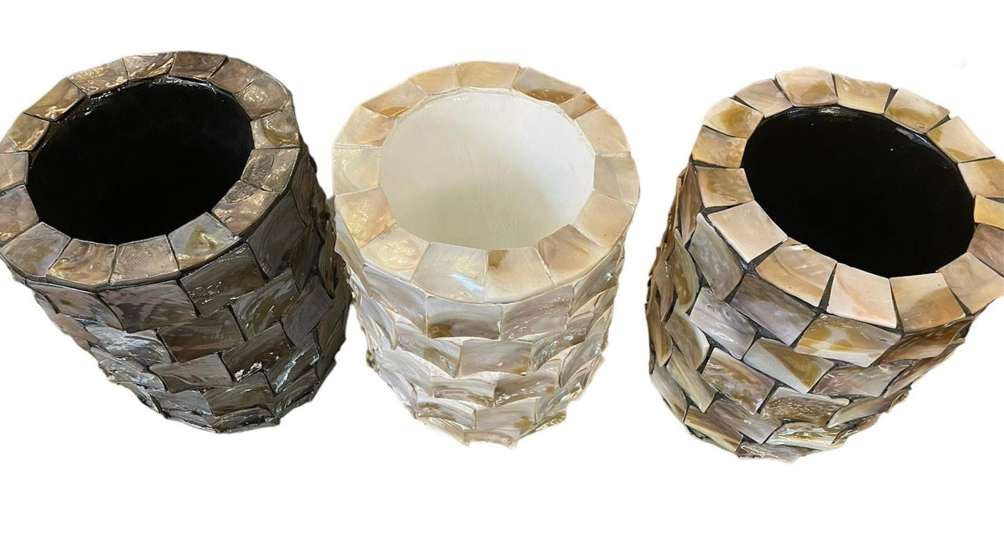 Design vaas schelpen mix-kleuren