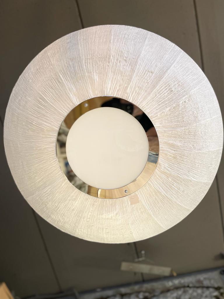 Witte design hanglamp doek