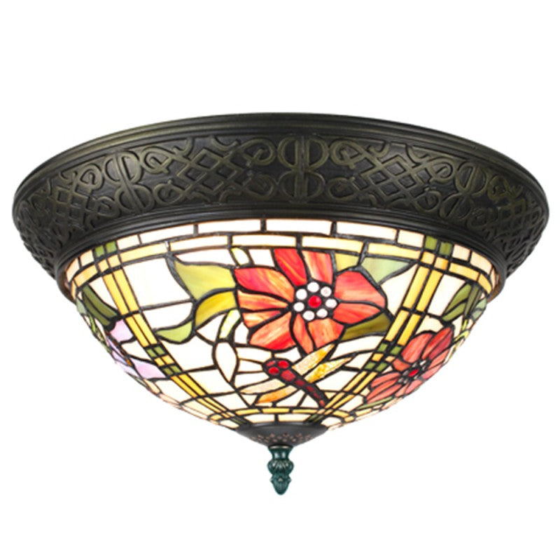 Plafondlamp Tiffany kleurrijk