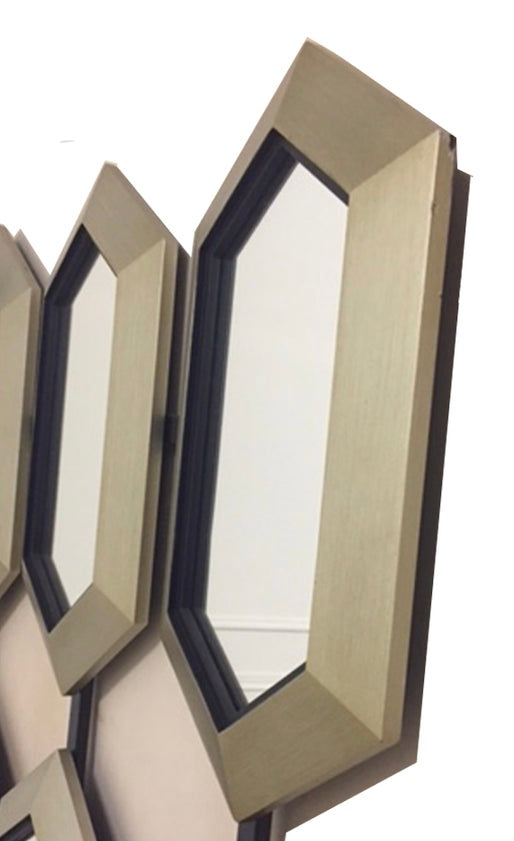 Design spiegel zilver