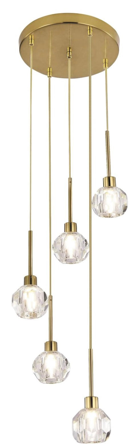 Glazen hanglamp bloem