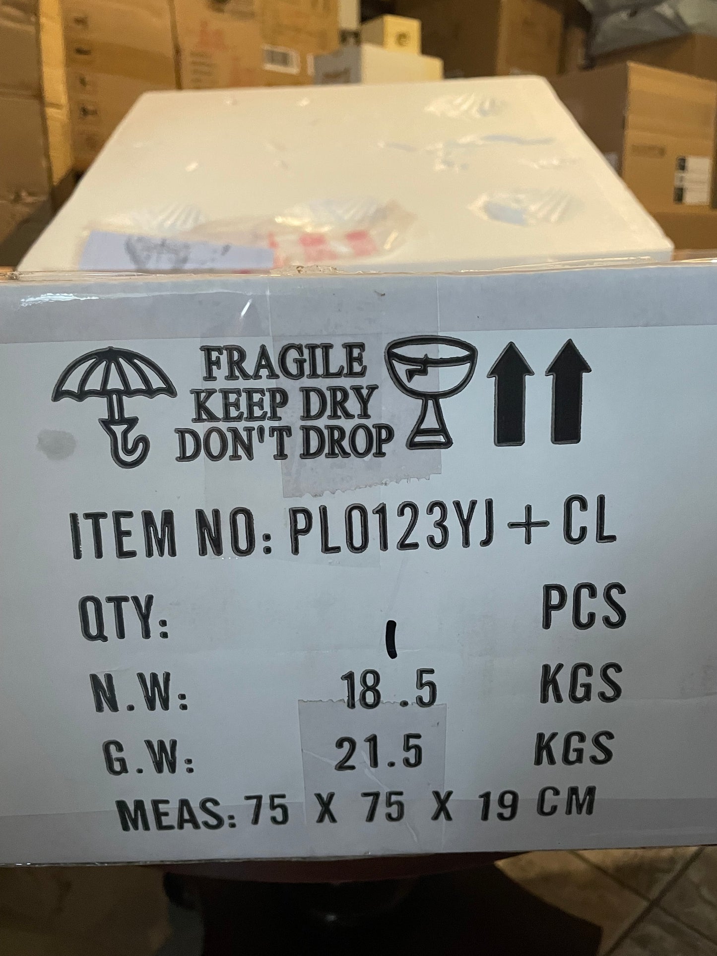 Kroonluchter schelpen van glas