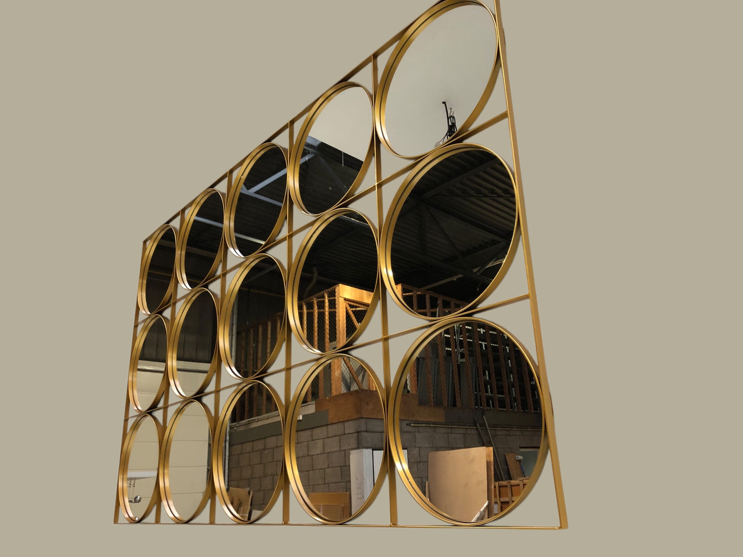 Spiegels Ronde Design Goud