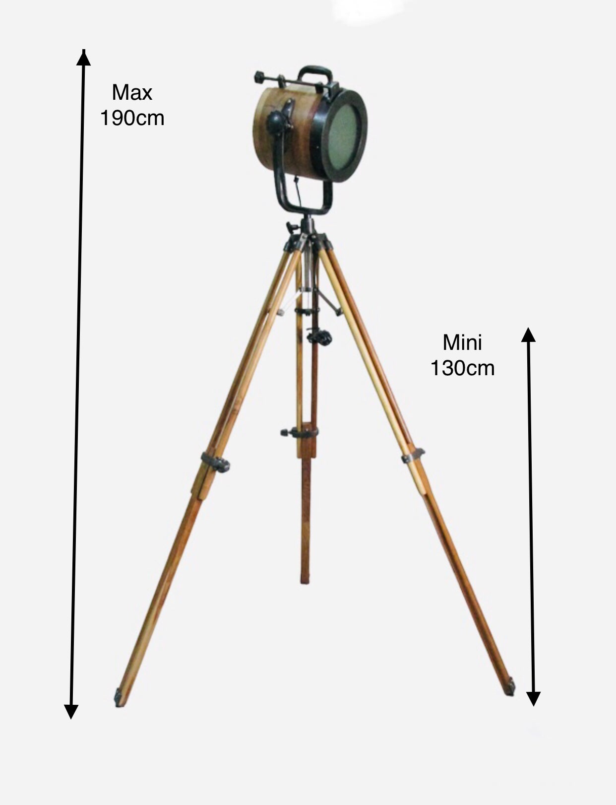 Nostalgisch vloerlamp glas Hollywood