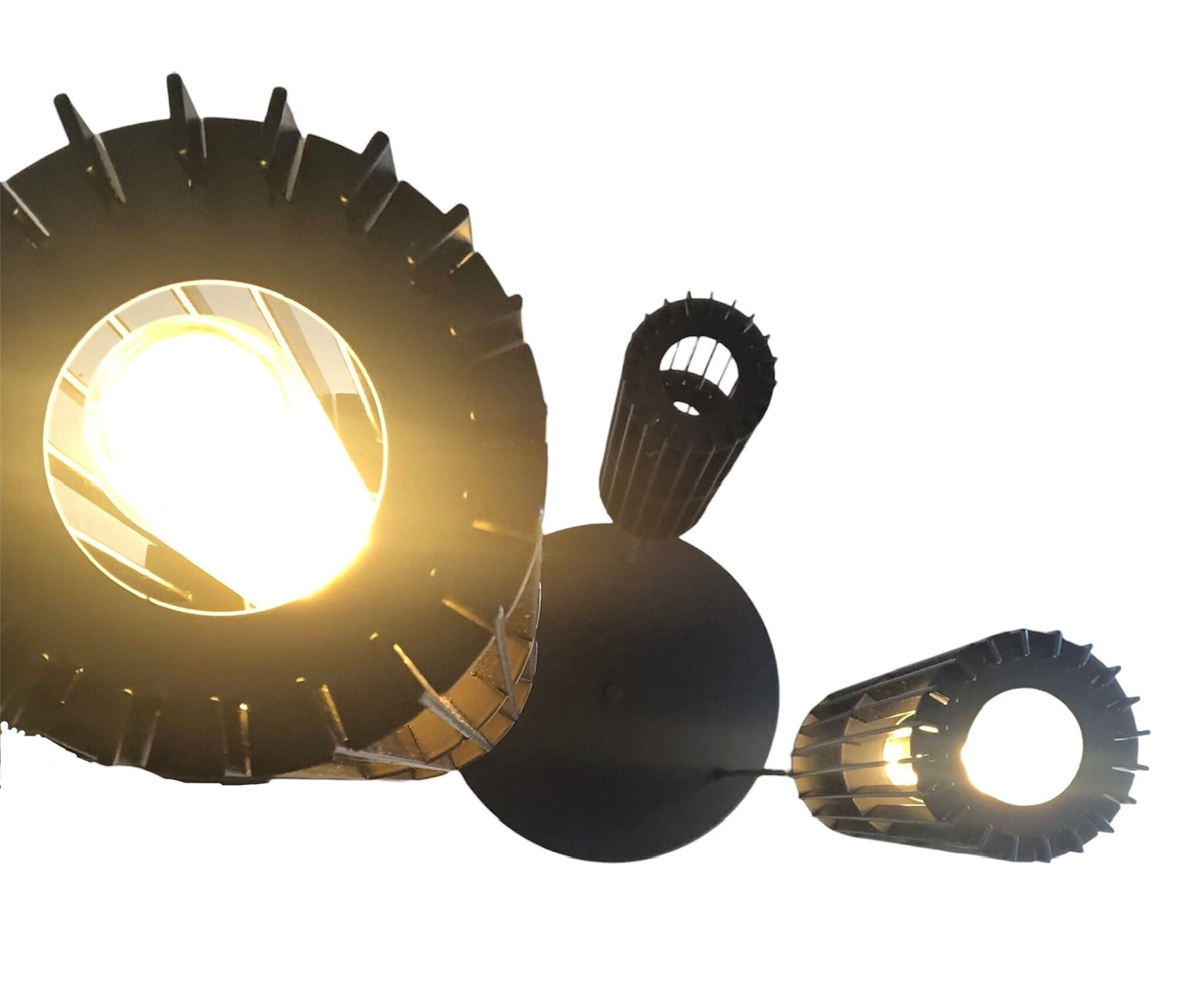 Design Hanglamp zwart 3 lichtbron