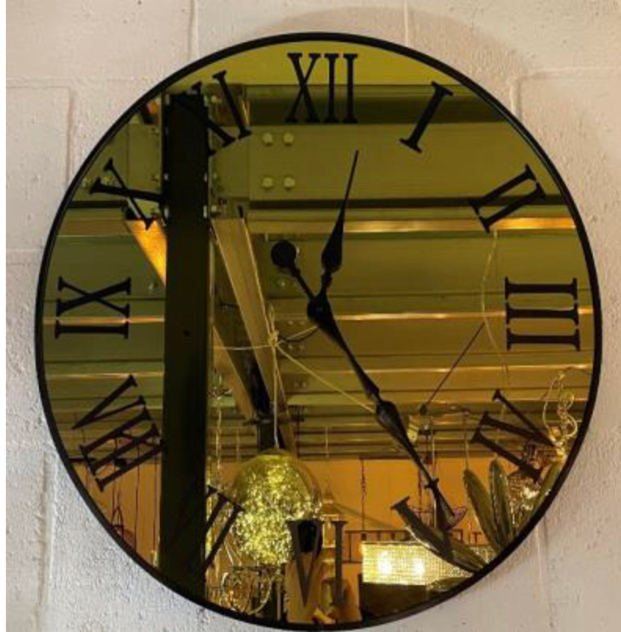 Wandklok spiegel 1G