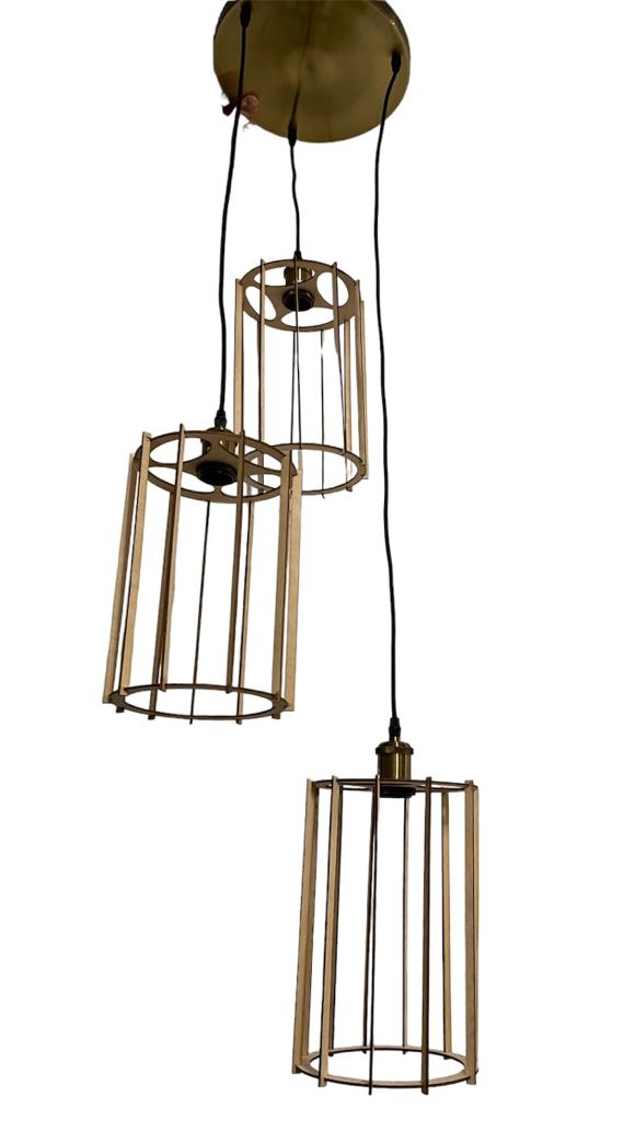 Liefst met hout hanglamp