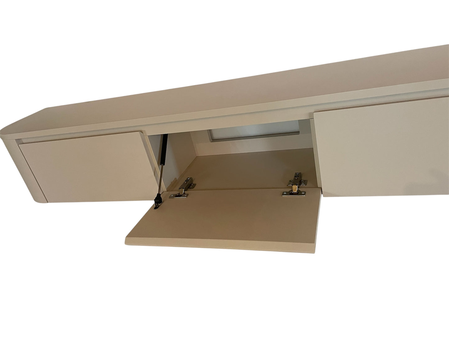 JAPANDI ZWEVENDE TV MEUBEL 240CM X 32 X 28CM MDF 3 DEUREN BEIGE MAT