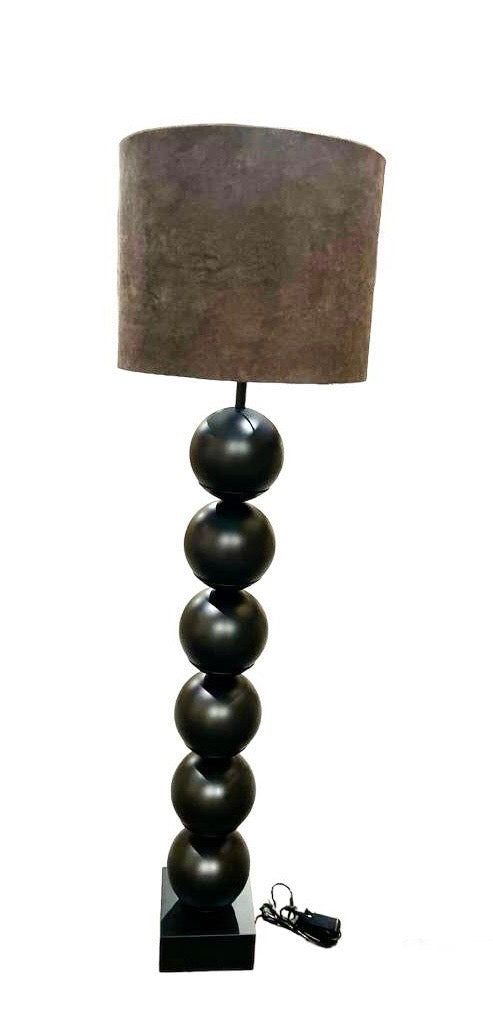 Vloerlamp 5 ballen zwart/mat