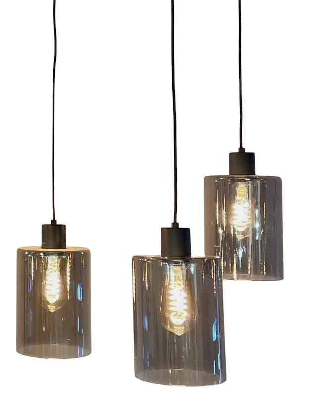 Hanglamp smokey glas