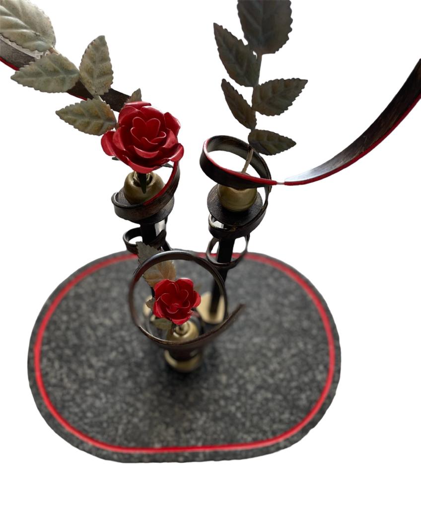 Rozen hart van metaal