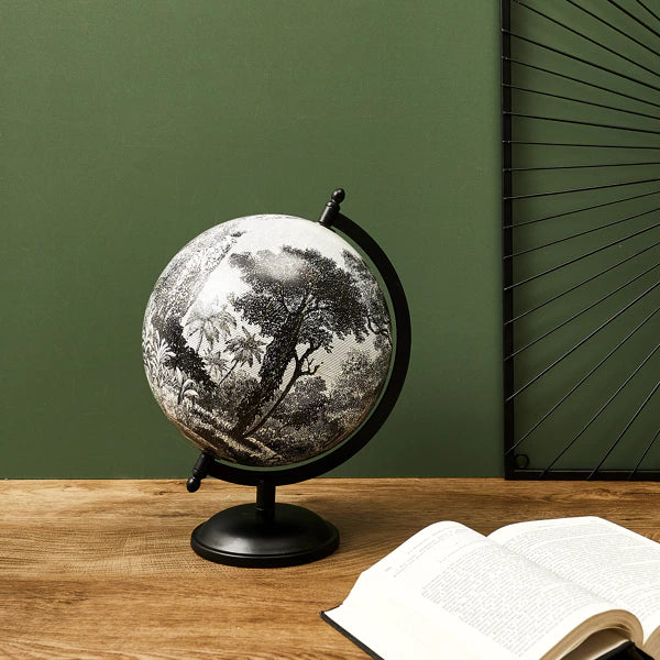 Wereldbol globe deco black forest d21.4cm