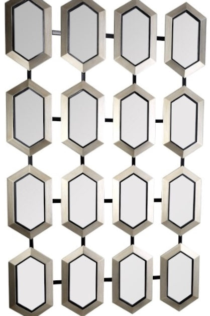 Design spiegel zilver