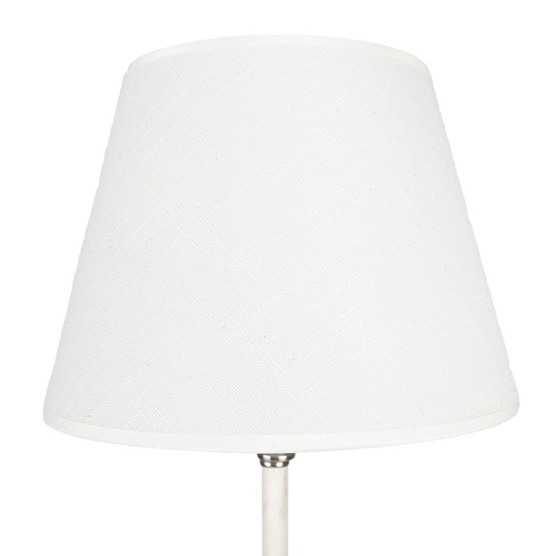 Bureaulamp wit/zilver 63cm