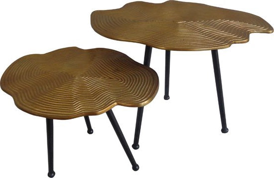 Design salontafel goud