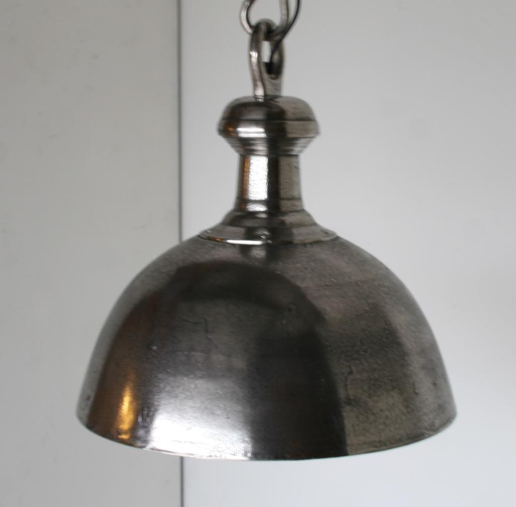 Industriële hanglamp ruw aluminium
