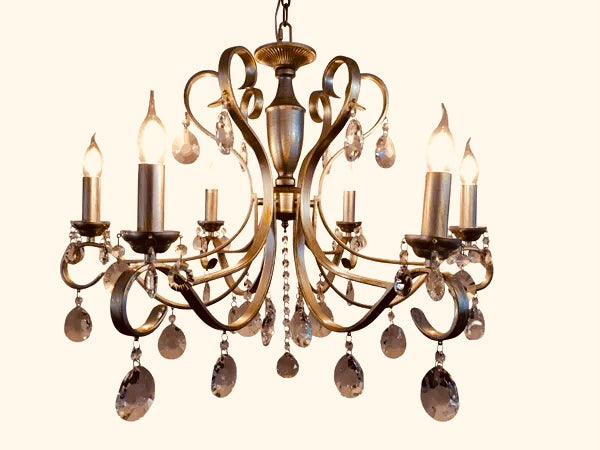 Kroonluchter Serenade paint kleur zilver goud Ø75cm